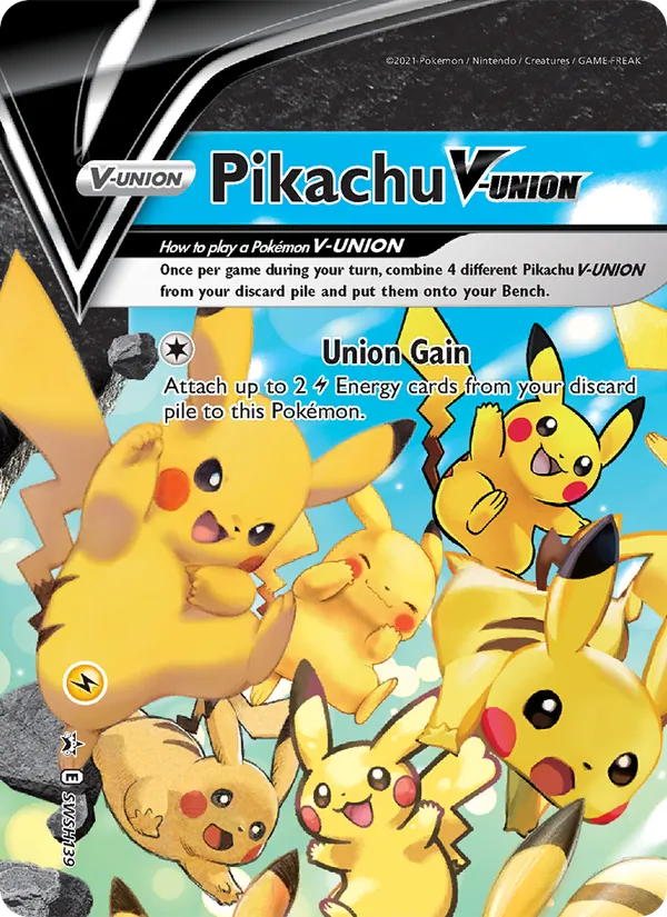 Pikachu V-UNION — SWSH Black Star Promos #SWSH139 (Pokémon TCG card)