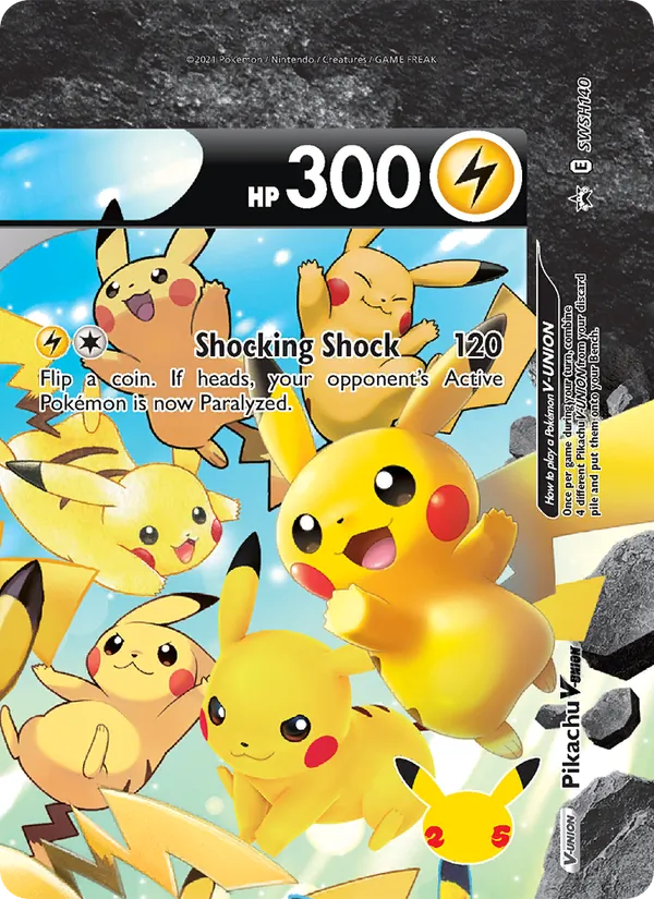 Pikachu V-UNION — SWSH Black Star Promos #SWSH140 (Pokémon TCG card)