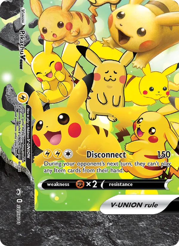 Pikachu V-UNION — SWSH Black Star Promos #SWSH141 (Pokémon TCG card)
