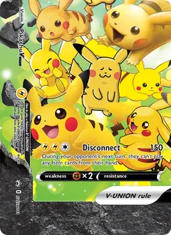 Pikachu V-UNION (SWSH Black Star Promos #SWSH141)