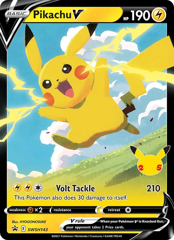 Pikachu V — SWSH Black Star Promos #SWSH143 (Pokémon TCG card)