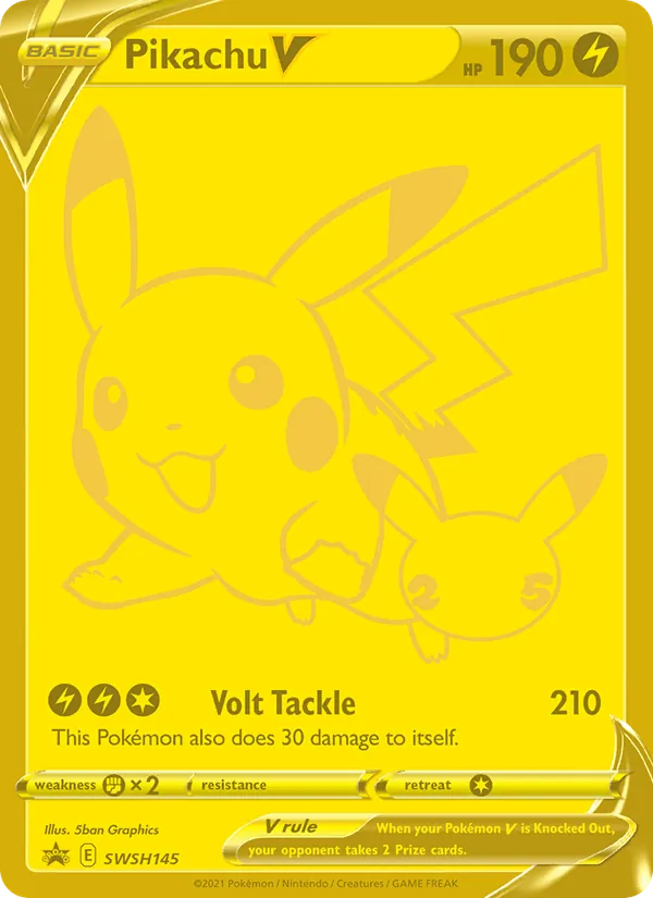 Pikachu V — SWSH Black Star Promos #SWSH145 (Pokémon TCG card)
