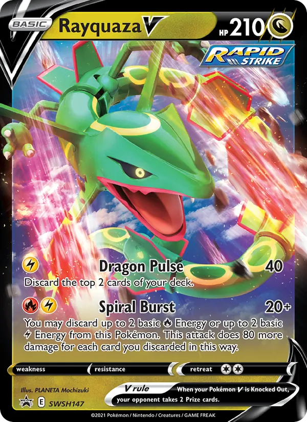 Rayquaza V — SWSH Black Star Promos #SWSH147 (Pokémon TCG card)