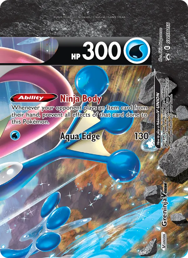 Greninja V-UNION — SWSH Black Star Promos #SWSH156 (Pokémon TCG card)