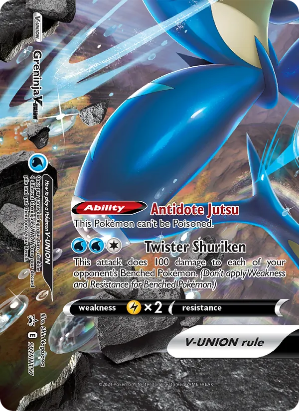 Greninja V-UNION — SWSH Black Star Promos #SWSH157 (Pokémon TCG card)
