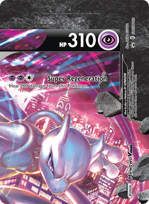 Mewtwo V-UNION — SWSH Black Star Promos #SWSH160 (Pokémon TCG card)