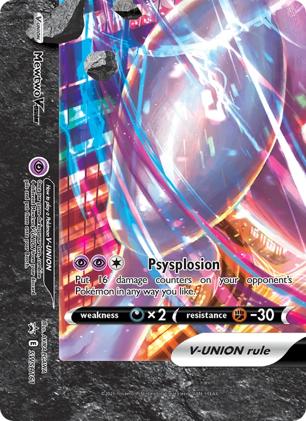 Mewtwo V-UNION — SWSH Black Star Promos #SWSH161 (Pokémon TCG card)