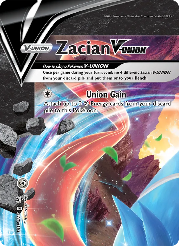 Zacian V-UNION — SWSH Black Star Promos #SWSH163 (Pokémon TCG card)