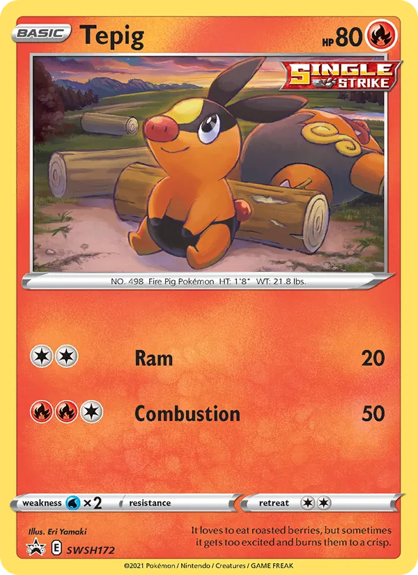 Tepig — SWSH Black Star Promos #SWSH172 (Pokémon TCG card)