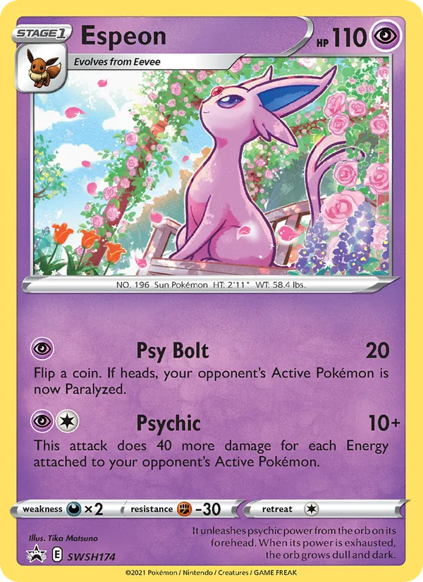 Espeon — SWSH Black Star Promos #SWSH174 (Pokémon TCG card)