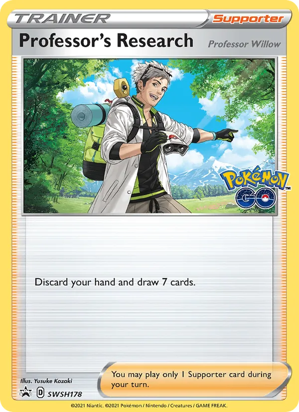 Professor's Research — SWSH Black Star Promos #SWSH178 (Pokémon TCG card)