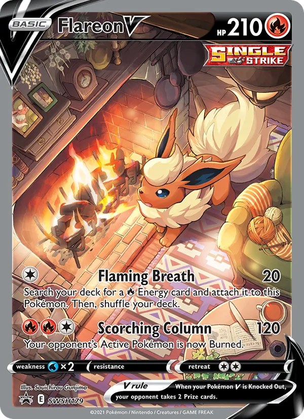 Flareon V — SWSH Black Star Promos #SWSH179 (Pokémon TCG card)