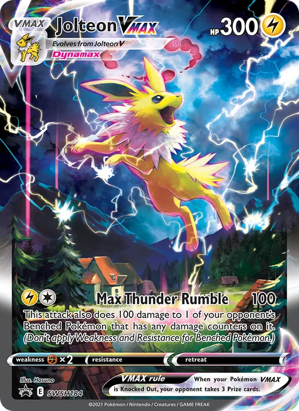 Jolteon VMAX — SWSH Black Star Promos #SWSH184 (Pokémon TCG card)
