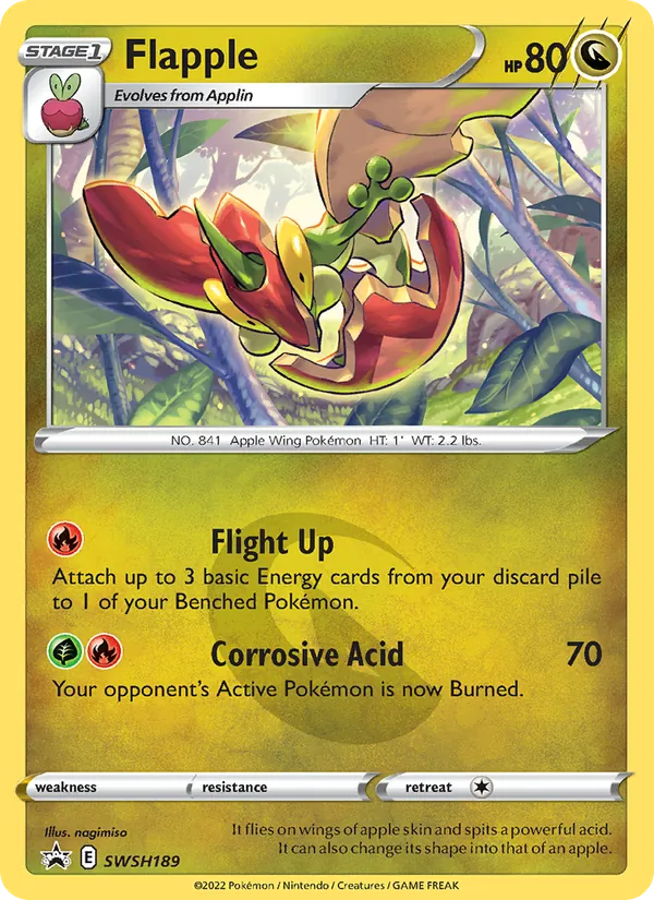 Flapple — SWSH Black Star Promos #SWSH189 (Pokémon TCG card)