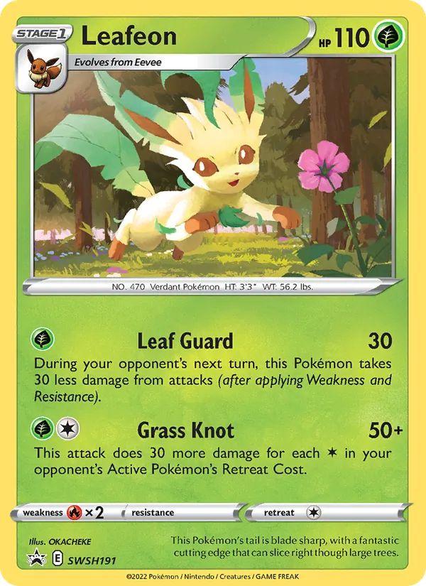Leafeon — SWSH Black Star Promos #SWSH191 (Pokémon TCG card)