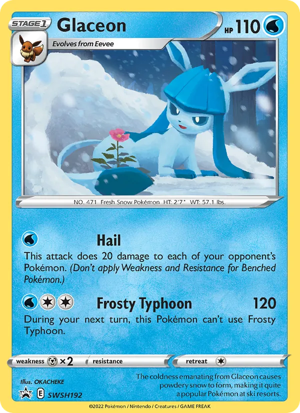 Glaceon — SWSH Black Star Promos #SWSH192 (Pokémon TCG card)