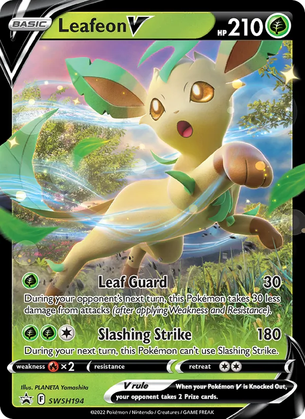 Leafeon V — SWSH Black Star Promos #SWSH194 (Pokémon TCG card)