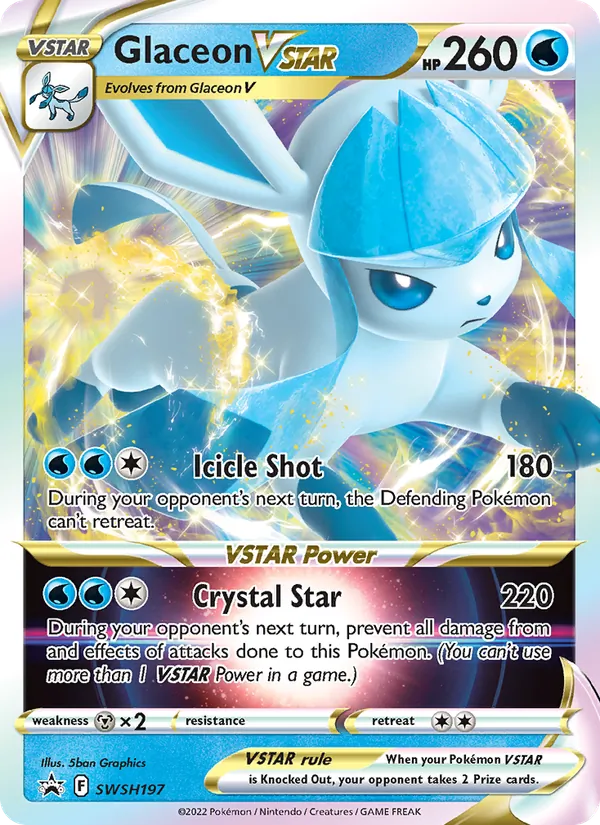 Glaceon VSTAR — SWSH Black Star Promos #SWSH197 (Pokémon TCG card)