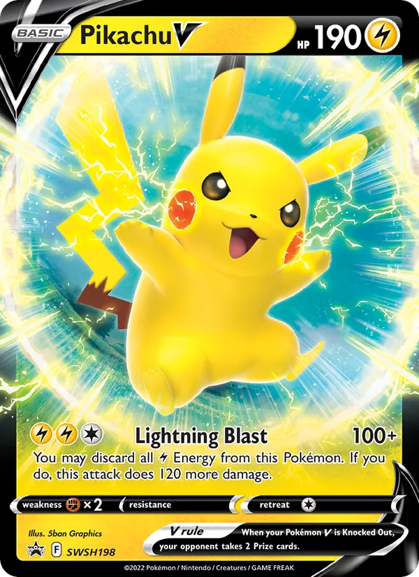 Pikachu V — SWSH Black Star Promos #SWSH198 (Pokémon TCG card)