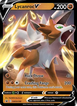 Lycanroc V (SWSH Black Star Promos #SWSH199)