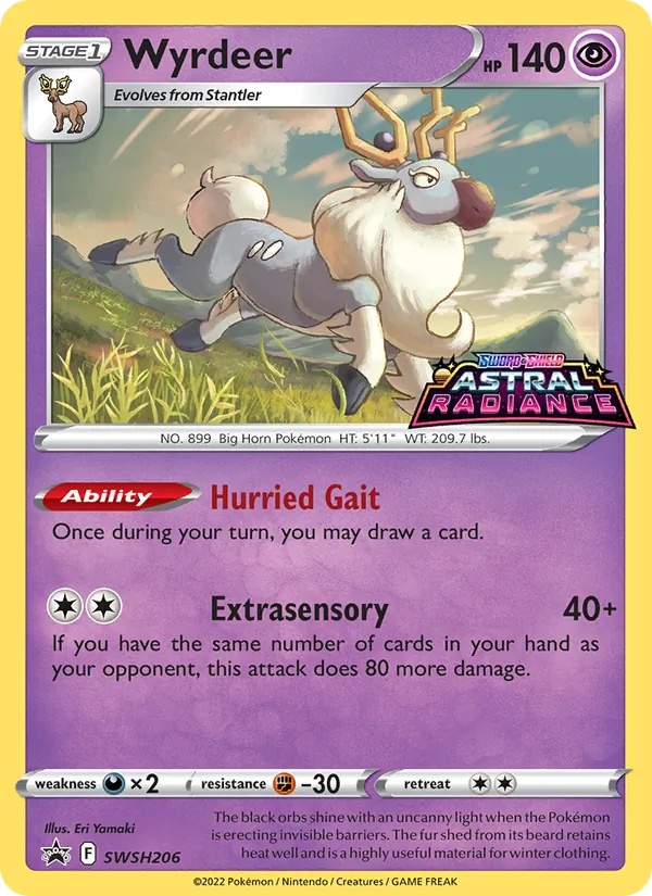 Wyrdeer — SWSH Black Star Promos #SWSH206 (Pokémon TCG card)
