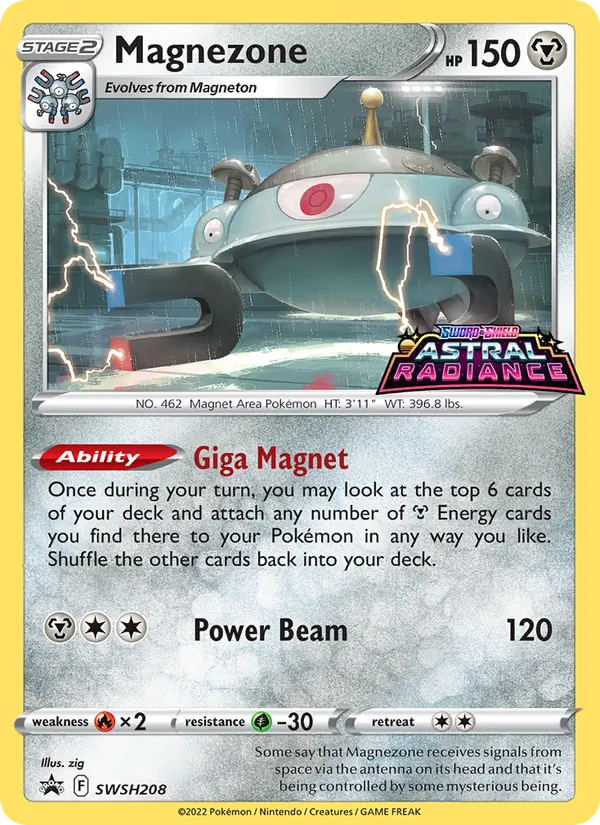 Magnezone — SWSH Black Star Promos #SWSH208 (Pokémon TCG card)