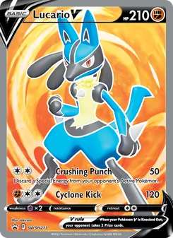 Lucario V (SWSH Black Star Promos #SWSH213)