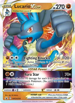 Lucario VSTAR (SWSH Black Star Promos #SWSH214)