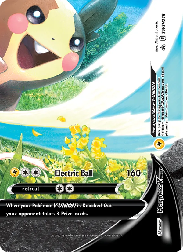 Morpeko V-UNION — SWSH Black Star Promos #SWSH218 (Pokémon TCG card)