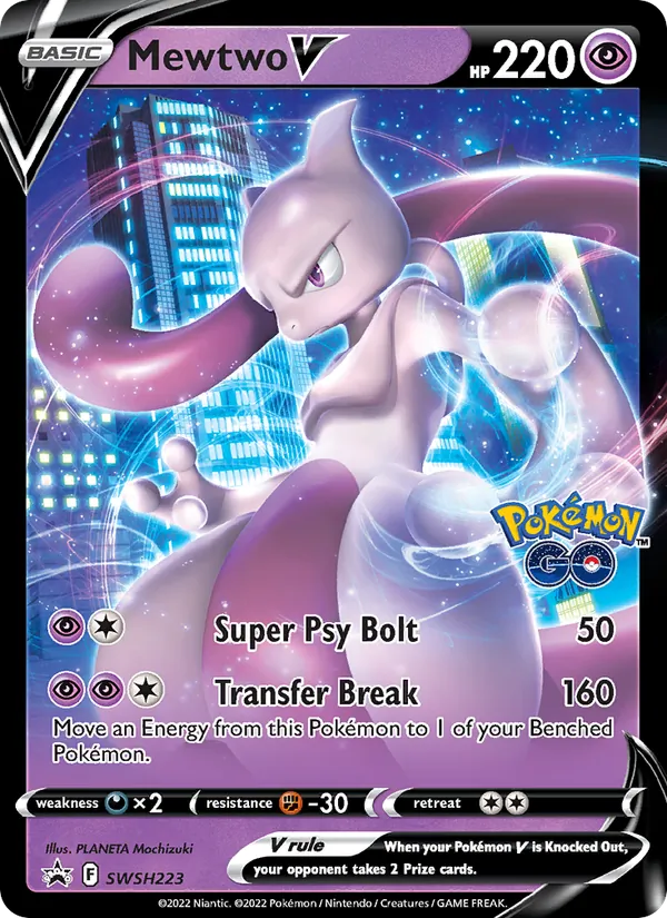 Mewtwo V — SWSH Black Star Promos #SWSH223 (Pokémon TCG card)