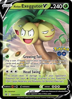 Alolan Exeggutor V (SWSH Black Star Promos #SWSH225)