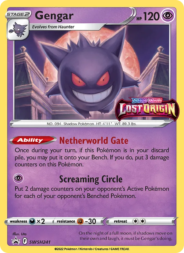 Gengar — SWSH Black Star Promos #SWSH241 (Pokémon TCG card)