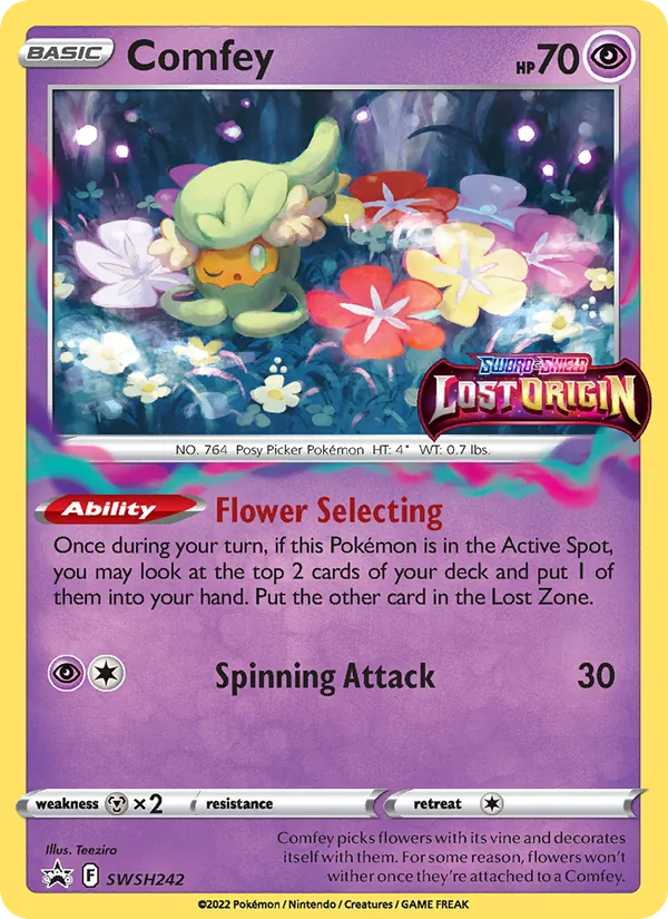Comfey — SWSH Black Star Promos #SWSH242 (Pokémon TCG card)