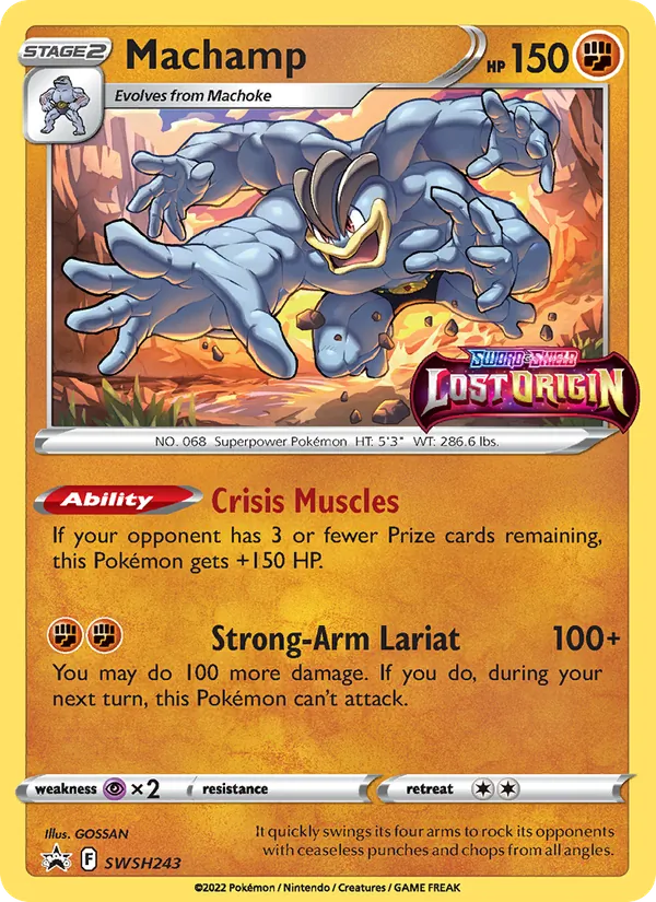 Machamp — SWSH Black Star Promos #SWSH243 (Pokémon TCG card)