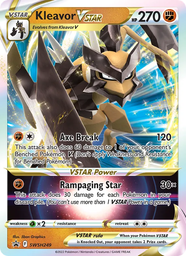 Kleavor VSTAR — SWSH Black Star Promos #SWSH249 (Pokémon TCG card)