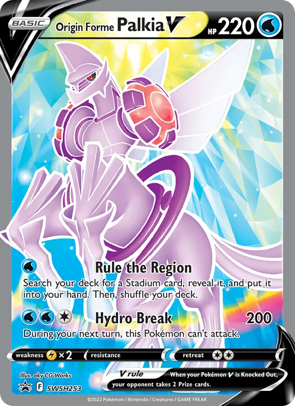 Origin Forme Palkia V — SWSH Black Star Promos #SWSH253 (Pokémon TCG card)