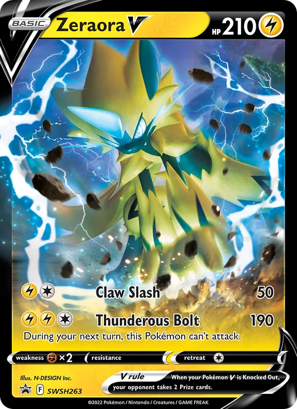 Zeraora V — SWSH Black Star Promos #SWSH263 (Pokémon TCG card)