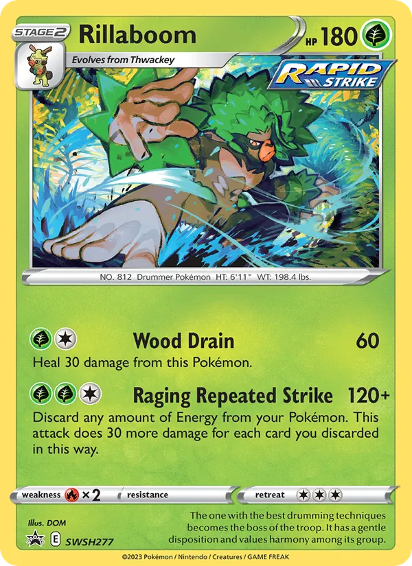Rillaboom — SWSH Black Star Promos #SWSH277 (Pokémon TCG card)