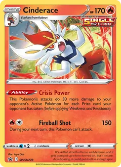Cinderace (SWSH Black Star Promos #SWSH278)