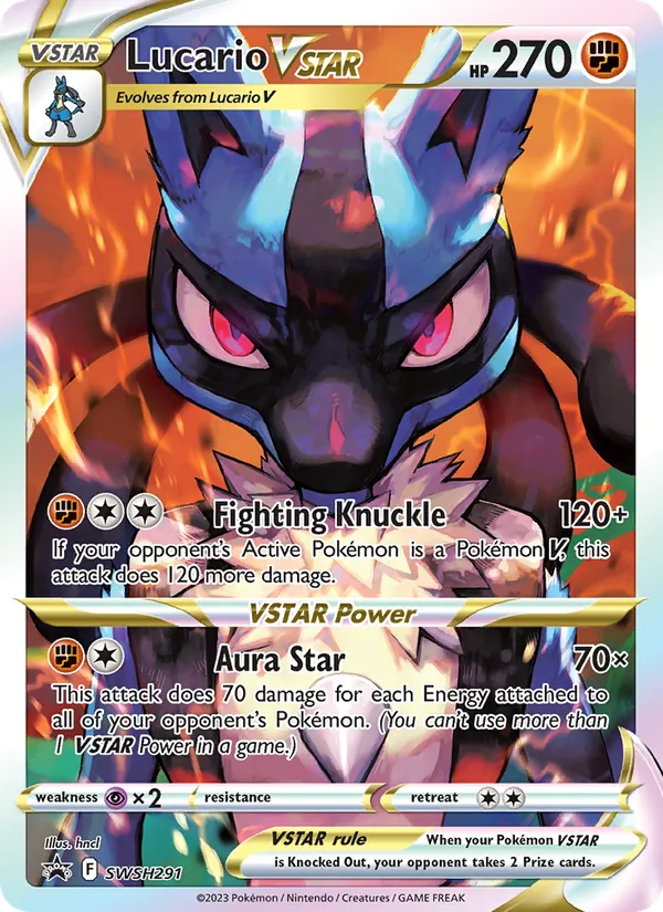 Lucario VSTAR — SWSH Black Star Promos #SWSH291 (Pokémon TCG card)