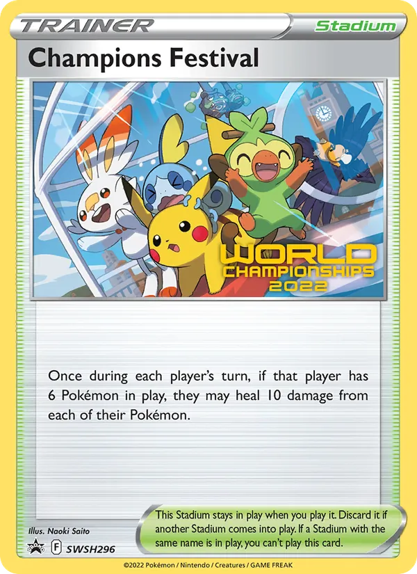 Champions Festival — SWSH Black Star Promos #SWSH296 (Pokémon TCG card)