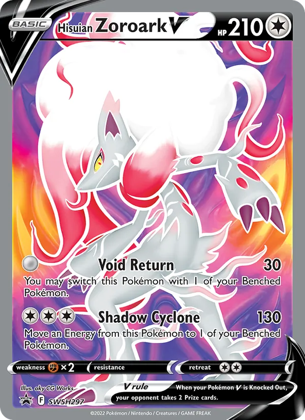 Hisuian Zoroark V — SWSH Black Star Promos #SWSH297 (Pokémon TCG card)