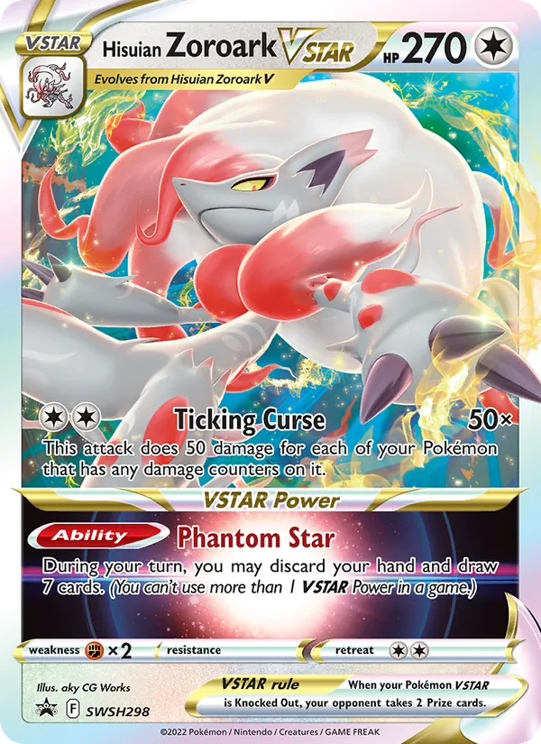 Hisuian Zoroark VSTAR — SWSH Black Star Promos #SWSH298 (Pokémon TCG card)