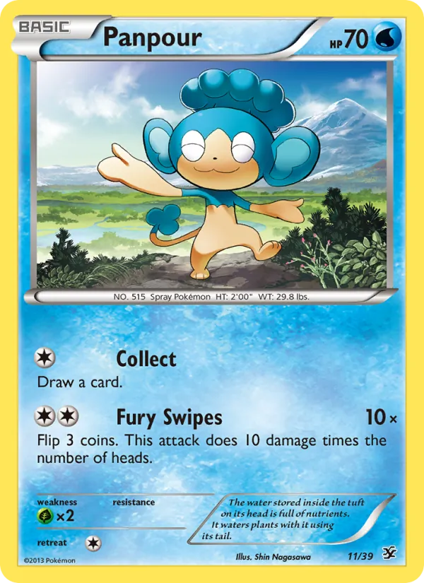 Panpour — Kalos Starter Set #11 (Pokémon TCG card)