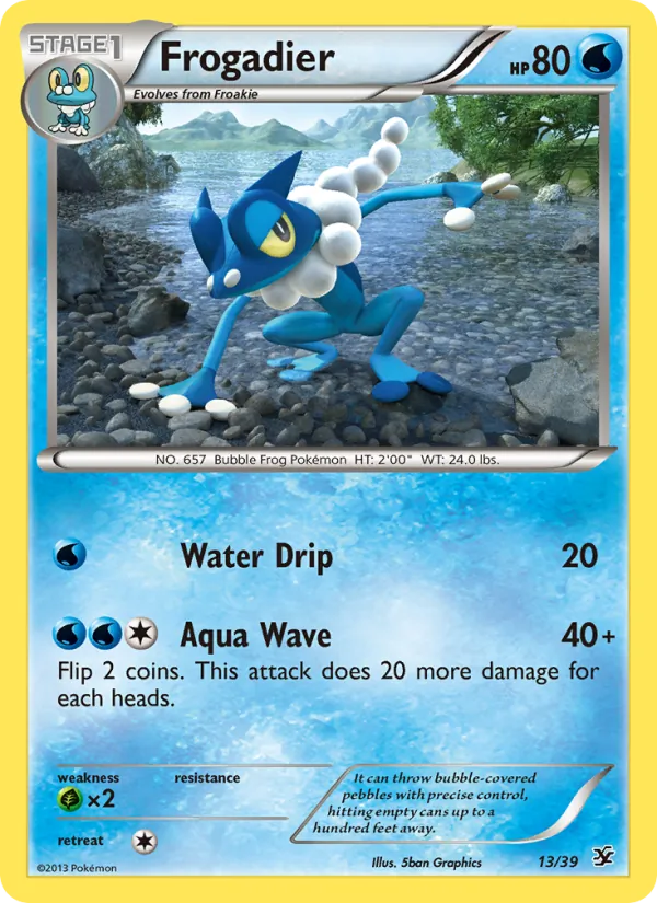 Frogadier — Kalos Starter Set #13 (Pokémon TCG card)