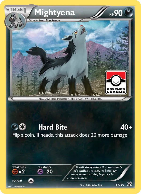 Mightyena — Kalos Starter Set #17 (Pokémon TCG card)