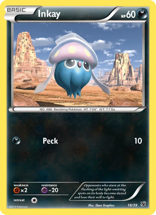 Inkay — Kalos Starter Set #18 (Pokémon TCG card)