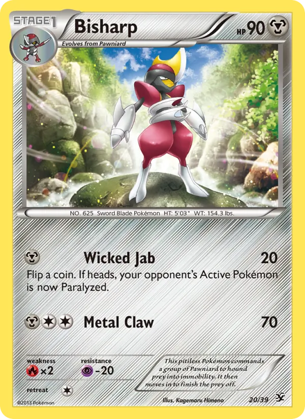 Bisharp — Kalos Starter Set #20 (Pokémon TCG card)