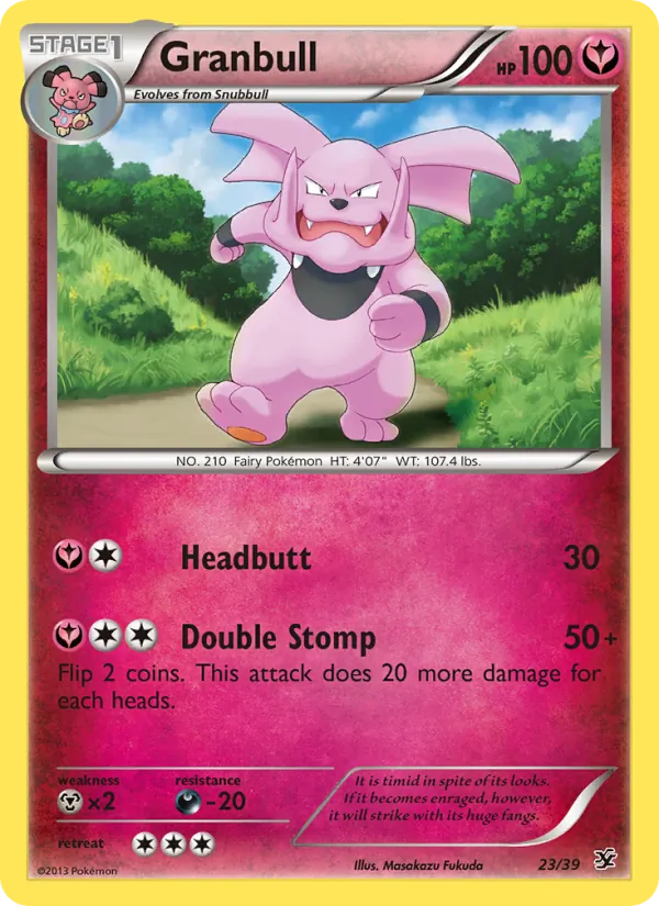 Granbull — Kalos Starter Set #23 (Pokémon TCG card)