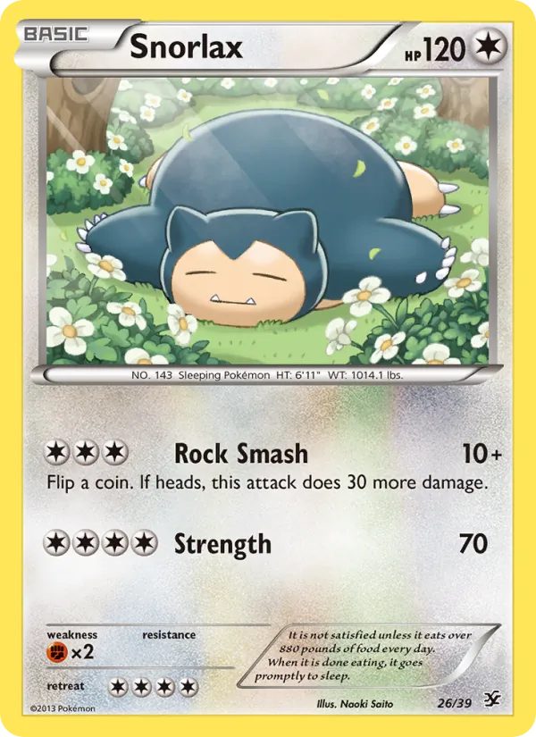 Snorlax — Kalos Starter Set #26 (Pokémon TCG card)